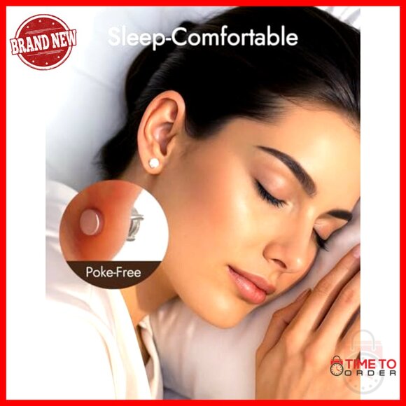 Sterling Silver Flatback Stud Earrings Hypoallergenic Minimal Elegant Gift - Picture 6 of 7